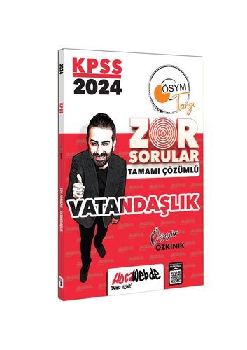 HocaWebde Yayınları 2024 KPSS GK Vatandaşlık Tamamı Çözümlü Zor Sorular