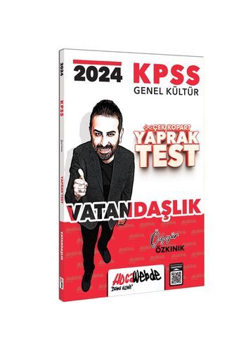 HocaWebde Yayınları 2024 KPSS GK Vatandaşlık Yaprak Test 