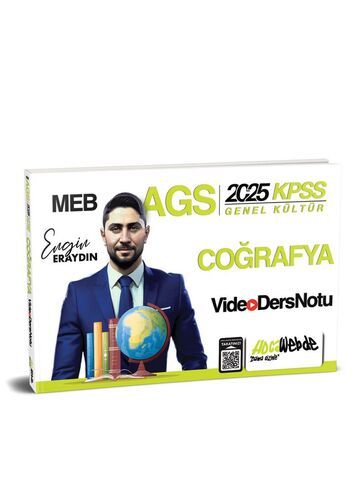 HocaWebde Yayınları 2025 MEB AGS KPSS Türkiye Coğrafyası Video Ders Notu