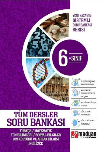 MEDYAN YAYINLARI  6. SINIF TÜM DERSLER SORU BANKASI