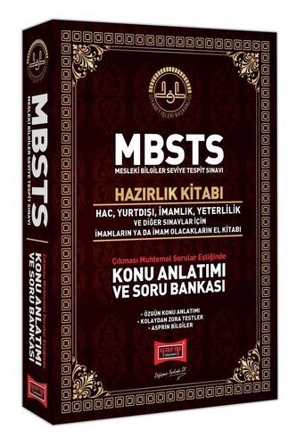 Yargı Yayınları DİYANET İŞLERİ BAŞKANLIĞI MBSTS Konu Anlatımı ve Soru Bankası Hazırlık Kitabı