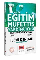 Yargı Yayınları 2023 MEB Eğitim Müfettiş Yardımcılığı Sınavlarına Hazırlık Tamamı Çözümlü 100x5 Deneme