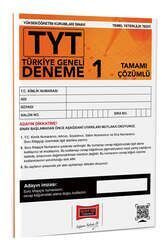 Yargı Yayınları 2023 TYT Tamamı Çözümlü Türkiye Geneli Deneme Sınavı 1 (Rüstem Kızıldağ)