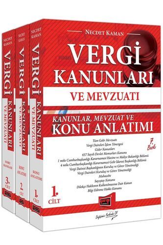 Yargı Yayınları Vergi Kanunları ve Mevzuatı Konu Anlatımı ve Soru Bankası 3 Kitap 7. Baskı