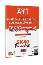 Yargı Yayınları AYT Türk Dili ve Edebiyatı Sosyal Bilimler-1 5x40 Deneme