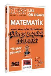 Yargı Yayınları 2024 KPSS Lise Ön Lisans Genel Yetenek Matematik Konularına Göre Düzenlenmiş 2010-2022 Tamamı Çözümlü Çıkmış Sor