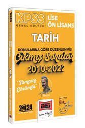 Yargı Yayınları 2024 KPSS Lise Ön Lisans Genel Kültür Tarih Konularına Göre Düzenlenmiş 2010-2022 Tamamı Çözümlü Çıkmış Sorular