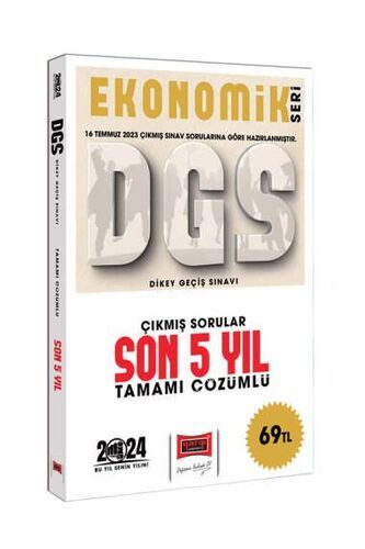 Yargı Yayınları 2024 DGS Ekonomik Seri Çıkmış Sorular Tamamı Çözümlü Son 5 Yıl (16 Temmuz 2023 Sınavı Dahil)