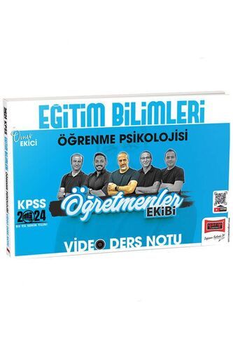 Yargı Yayınları 2024 KPSS Eğitim Bilimleri Öğrenme Psikolojisi Öğretmenler Ekibi Video Ders Notları