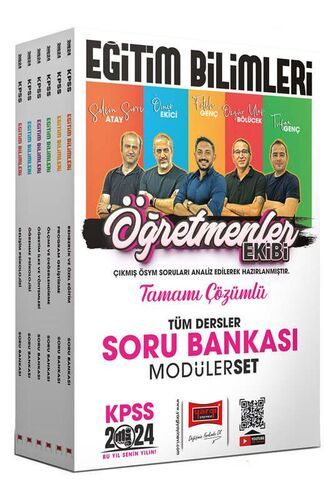 Yargı Yayınları 2024 KPSS Eğitim Bilimleri Öğretmenler Ekibi Tüm Dersler Tamamı Çözümlü Modüler Soru Bankası Seti