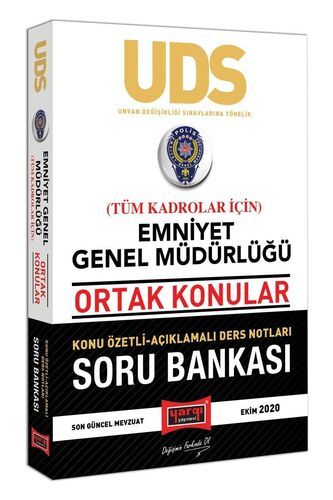 Yargı Yayınları UDS Emniyet Genel Müdürlüğü Ortak Konular Tüm Kadrolar İçin Konu Özetli Soru Bankası