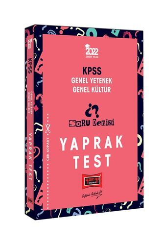 Yargı Yayınları 2022 KPSS Genel Yetenek Genel Kültür Soru Denizi Yaprak Test