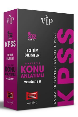 Yargı Yayınları 2022 VİP KPSS Eğitim Bilimleri Analizli Konu Anlatımlı Modüler Set