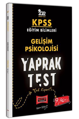 Yargı Yayınları 2022 KPSS Eğitim Bilimleri Gelişim Psikolojisi Yaprak Test