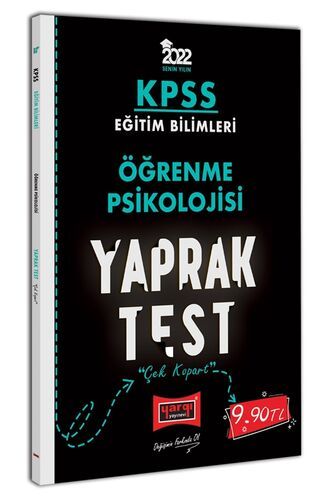 Yargı Yayınları 2022 KPSS Eğitim Bilimleri Öğrenme Psikolojisi Yaprak Test