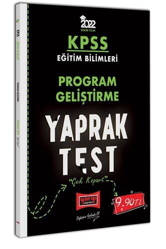 Yargı Yayınları 2022 KPSS Eğitim Bilimleri Program Geliştirme Yaprak Test