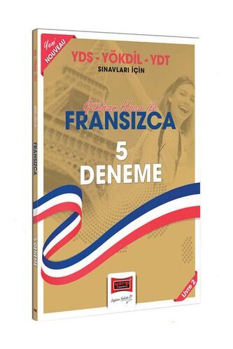 Yargı Yayınları 2024 YDS-YÖKDİL-YDT Sınavları İçin Gökhan Hoca İle Fransızca 5 Deneme