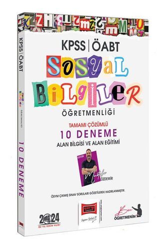 Yargı Yayınları 2024 ÖABT Sosyal Bilgiler Öğretmenliği Tamamı Çözümlü 10 Deneme Sınavı