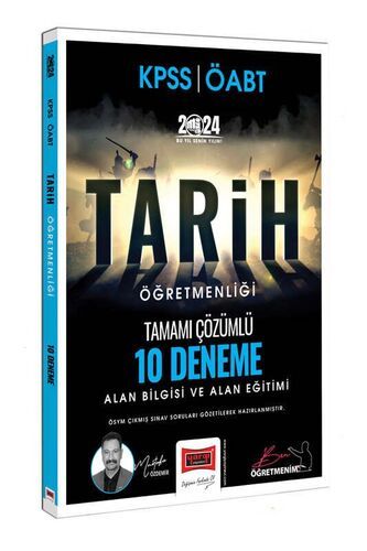 Yargı Yayınları 2024 ÖABT Tarih Öğretmenliği Tamamı Çözümlü 10 Deneme