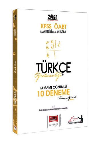 Yargı Yayınları 2024 ÖABT Türkçe Öğretmenliği Tamamı Çözümlü 10 Deneme Sınavı