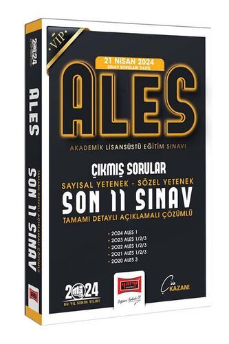 Yargı Yayınları 2024 ALES Son 11 Sınav Çıkmış Sorular (21 Nisan 2024 Sınavı Dahil)