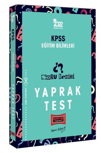 Yargı Yayınları 2022 KPSS Eğitim Bilimleri Soru Denizi Yaprak Test