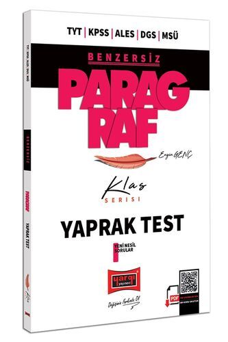 Yargı Yayınları TYT KPSS ALES DGS MSÜ Benzersiz Paragraf Klas Serisi Tamamı Çözümlü Yaprak Test