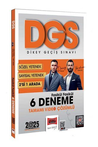 Yargı Yayınları 2025 DGS Sayısal-Sözel 2'si Bir Arada Fasikül Fasikül 6 Deneme Tamamı Video Çözümlü