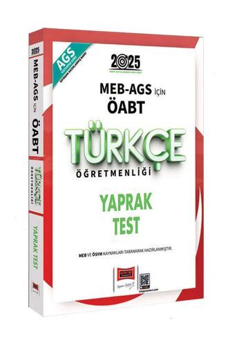 Yargı Yayınları 2025 MEB-AGS ÖABT Türkçe Öğretmenliği Yaprak Test