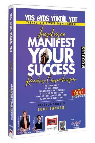 Yargı Yayınları 2025 YDS eYDS YÖKDİL YDT İngilizce Manifest Your Success Reading Comprehension Soru Bankası (Modüle 2)