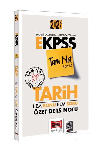 Yargı Yayınları 2026 E-KPSS Tam Not Serisi Tarih Hem Konu Hem Soru Özet Ders Notu
