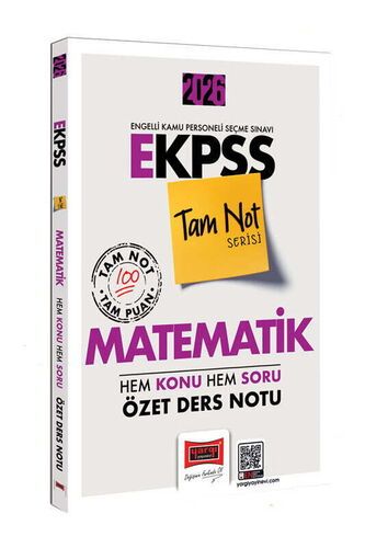 Yargı Yayınları 2026 E-KPSS Tam Not Serisi Matematik Hem Konu Hem Soru Özet Ders Notu