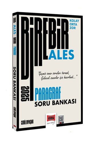 Yargı Yayınları 2025 ALES Birebir Serisi Kolay-Orta-Zor Paragraf Soru Bankası