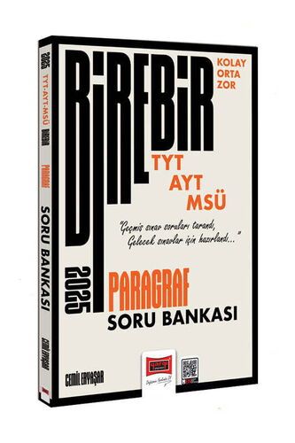 Yargı Yayınları 2025 TYT-AYT-MSÜ Kolay-Orta-Zor Paragraf Soru Bankası