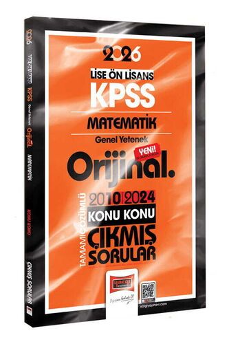 Yargı Yayınları 2026 KPSS Lise-Önlisans Matematik Orijinal 2010-2024 Konu Konu Çıkmış Sorular
