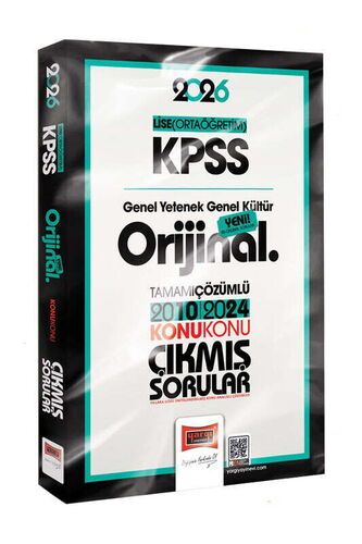 Yargı Yayınları 2026 KPSS Lise-Ortaöğretim GK-GY Orijinal 2010-2024 Konu Konu Çıkmış Sorular