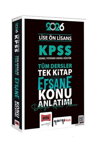 Yargı Yayınları 2026 KPSS Lise Ön Lisans GK-GY Tüm Dersler Tek Kitap Efsane Konu Anlatımı