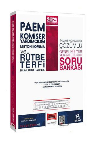 Yargı Yayınları 2025 PAEM Komiser Yardımcılığı Misyon Koruma ve Rütbe Terfi Sınavlarına Hazırlık Genel Kültür Güncel Bilgiler So