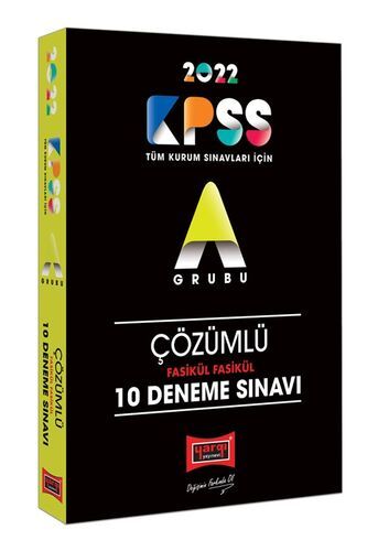 Yargı Yayınları 2022 KPSS A Grubu Fasikül Fasikül Çözümlü 10 Deneme Sınavı