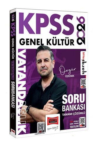 Yargı Yayınları 2026 KPSS Genel Kültür Tamamı Çözümlü Vatandaşlık Soru Bankası (Özgür Özkınık)
