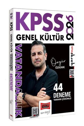Yargı Yayınları 2026 KPSS Genel Kültür Tamamı Çözümlü Vatandaşlık 44 Deneme (Özgür Özkınık)