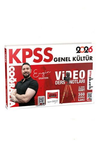 Yargı Yayınları 2026 KPSS Genel Kültür Coğrafya Video Ders Notları (Engin Eraydın)