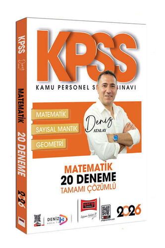 Yargı Yayınları 2026 KPSS Tamamı Çözümlü Matematik 20 Deneme (Deniz Atalay)