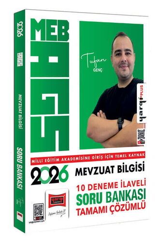 Yargı Yayınları 2026 MEB-AGS Mevzuat Bilgisi 10 Deneme İlaveli Tamamı Çözümlü Soru Bankası (Tufan Genç)