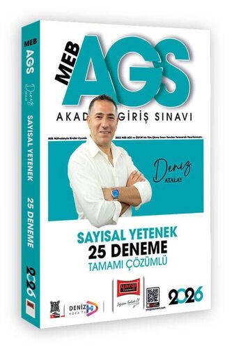 Yargı Yayınları 2026 MEB-AGS Sayısal Yetenek Tamamı Çözümlü 25 Deneme (Deniz Atalay)