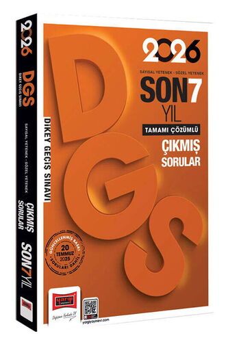Yargı Yayınları 2026 DGS Sayısal-Sözel Yetenek Son 7 Yıl Çıkmış Sorular