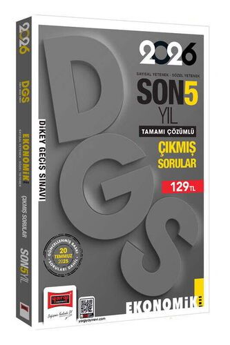 Yargı Yayınları 2026 DGS Sayısal-Sözel Yetenek Son 5 Yıl Çıkmış Sorular (Ekonomik Baskı)