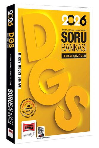 Yargı Yayınları 2026 DGS Sayısal-Sözel Yetenek Tamamı Çözümlü Soru Bankası