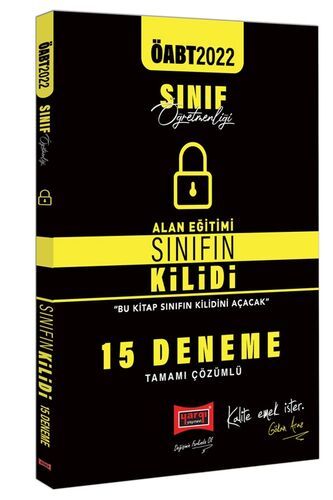 Yargı Yayınları 2022 ÖABT Sınıf Öğretmenliği Sınıfın Kilidi Tamamı Çözümlü 15 Deneme