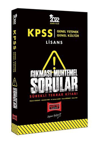 Yargı Yayınları 2022 KPSS GY GK Lisans Çıkması Muhtemel Sorular